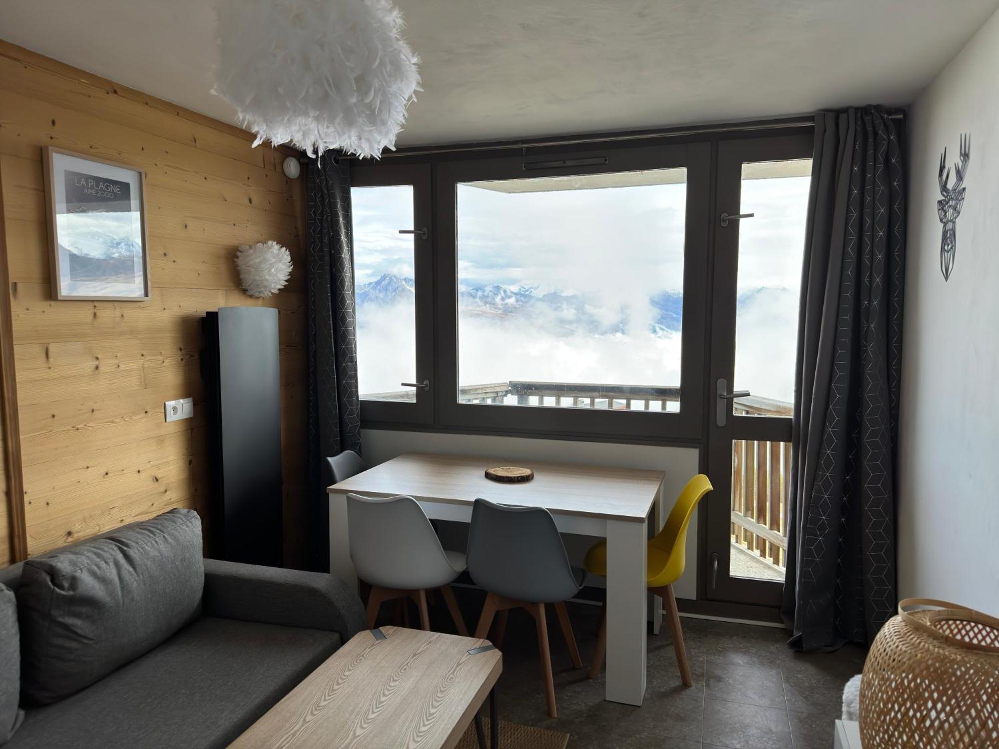 Paquebot Des Neiges - Appartement 4 Personnes - Vue Mont Blanc La Plagne Extérieur photo