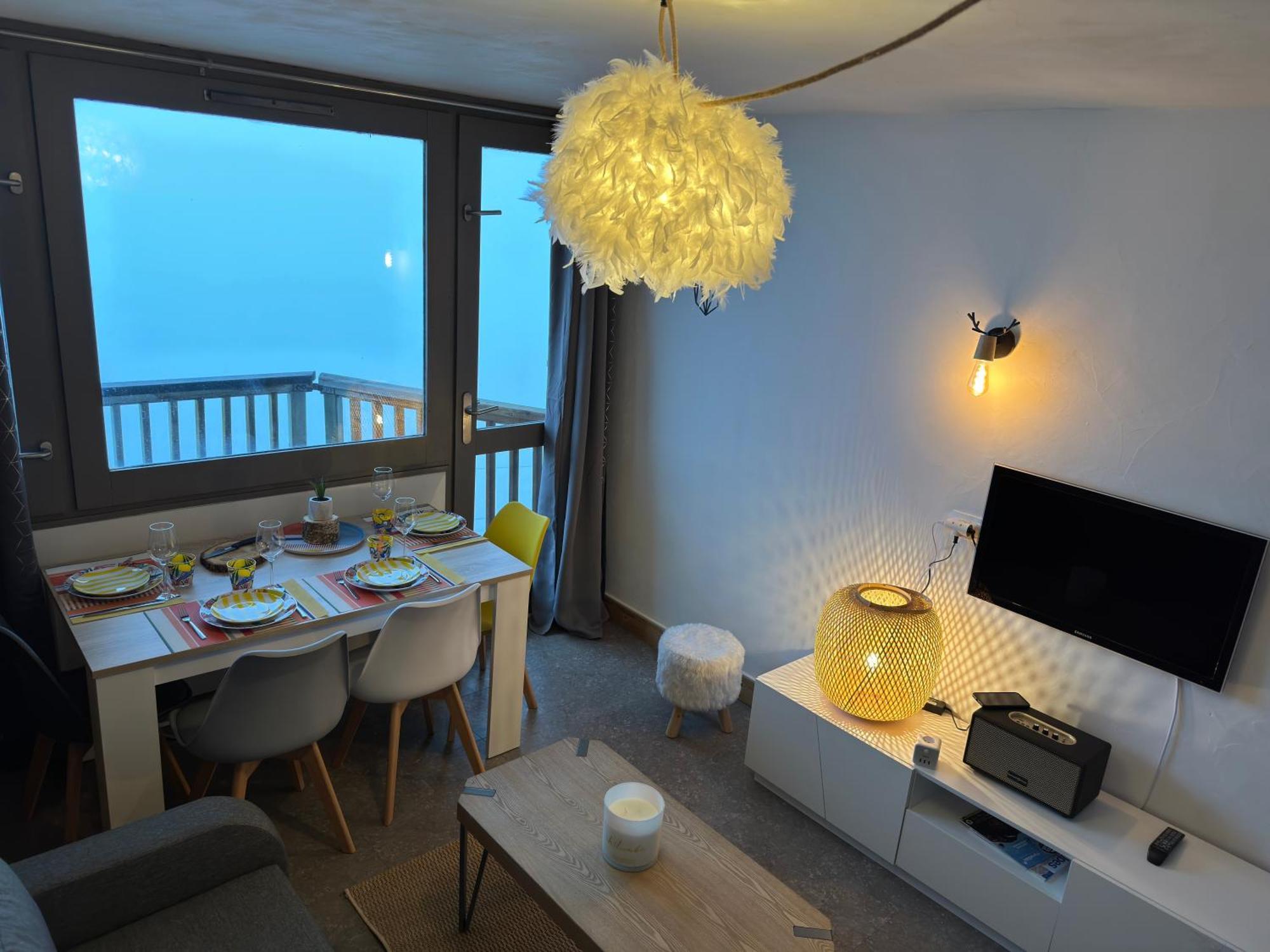 Paquebot Des Neiges - Appartement 4 Personnes - Vue Mont Blanc La Plagne Extérieur photo