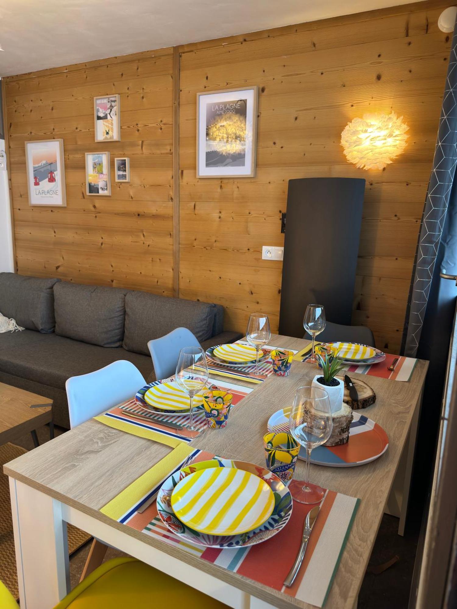 Paquebot Des Neiges - Appartement 4 Personnes - Vue Mont Blanc La Plagne Extérieur photo